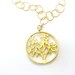 Gold Vermeil Bracelet Link Chain Jewelry Tree of Life Charm Jewellery Pendant Handmade Unique Everyday Fashion B-309 310 311