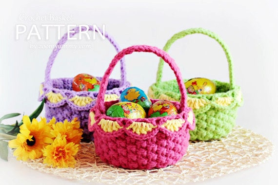 Crochet Pattern Crochet Baskets