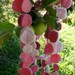 garland red wool eco-friendly party decor waldorf decoration