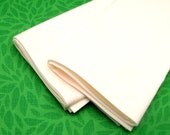 Organic Cloth Napkins, Ivory, Off White GOTS Cotton, 18 Inch, Set of Four