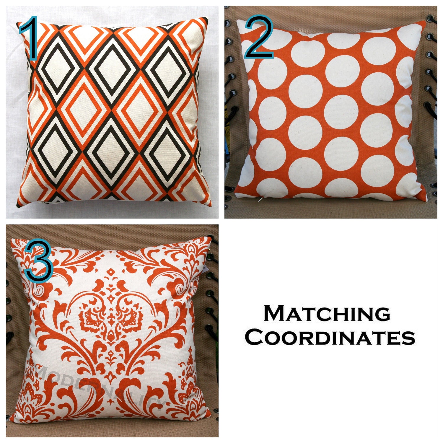Premier Prints Sweet Potato Orange Euro Sham Pillow Cover- 26x26 inches- Hidden Zipper Closure- You Choose