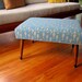 Custom Mid Century Style Ottoman