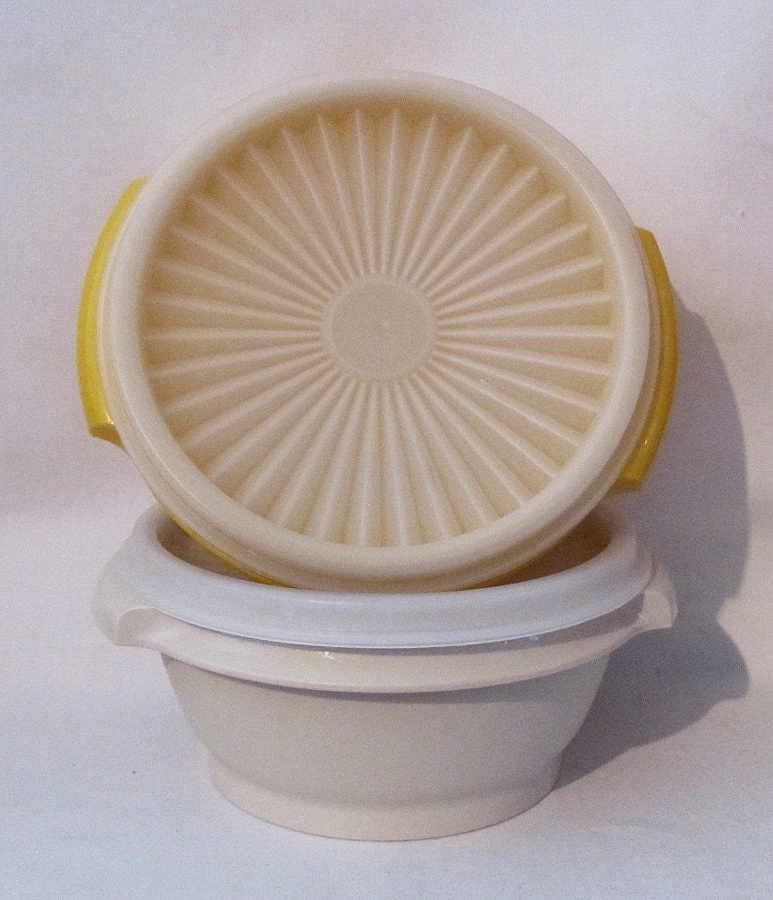 Vintage Set of Tupperware Storage Containers - Retro Colors - The Best Way to Store Leftovers