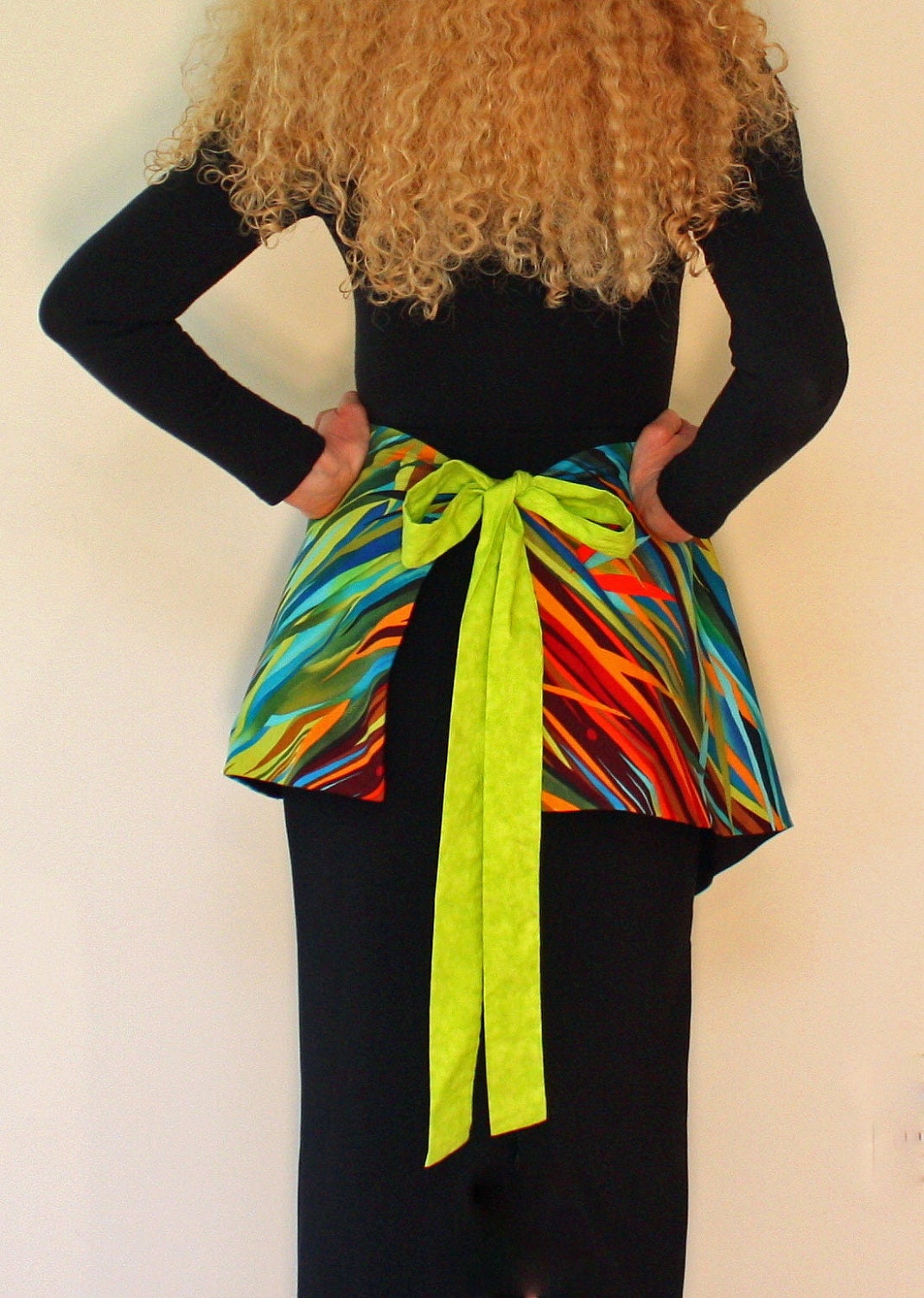 Vintage Apron, Everglades Stripes Womens Apron