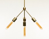 handmade brass pendant light fixture - 'Namaste'