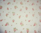 Vintage Sheet Fat Quarter Shabby Chic Roses
