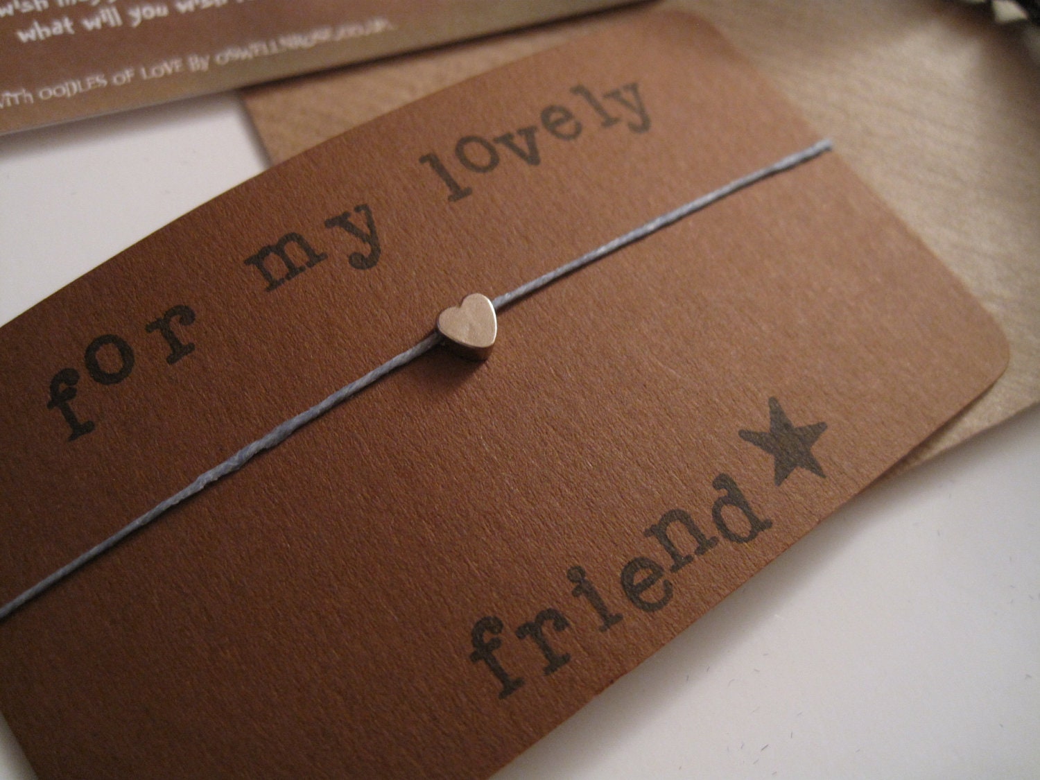 Lovely Friend...Wish String Bracelet...
