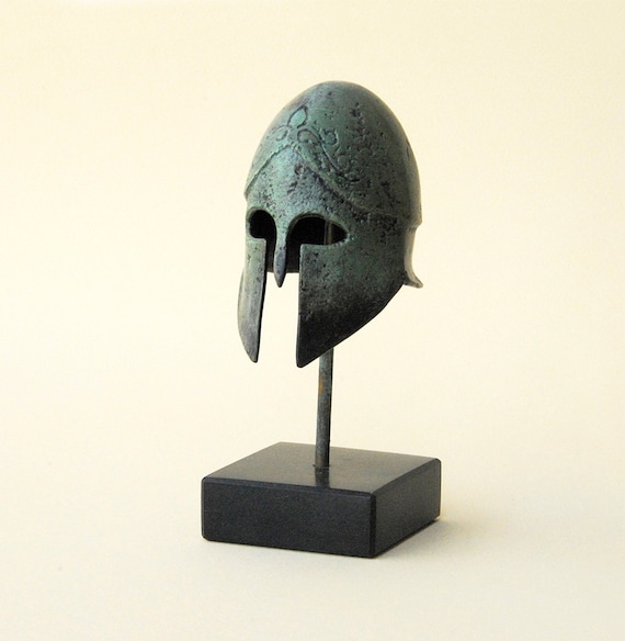 Ancient Bronze Helmet Greek Corinthian