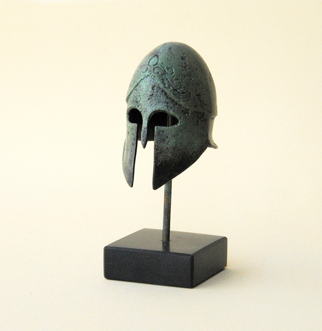 Ancient Bronze Helmet Greek Corinthian