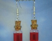 Legend of Zelda Red Potion Earrings