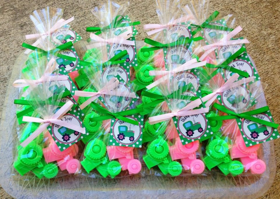 TRACTOR SOAP FAVORS (20 Soaps) - John Deere Inspired Birthday, Tractor Baby Shower, Construction Birthday, Farm