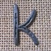 Horseshoe Letter K, INITIAL,  5 - 10 inches tall, MADE to ORDER
