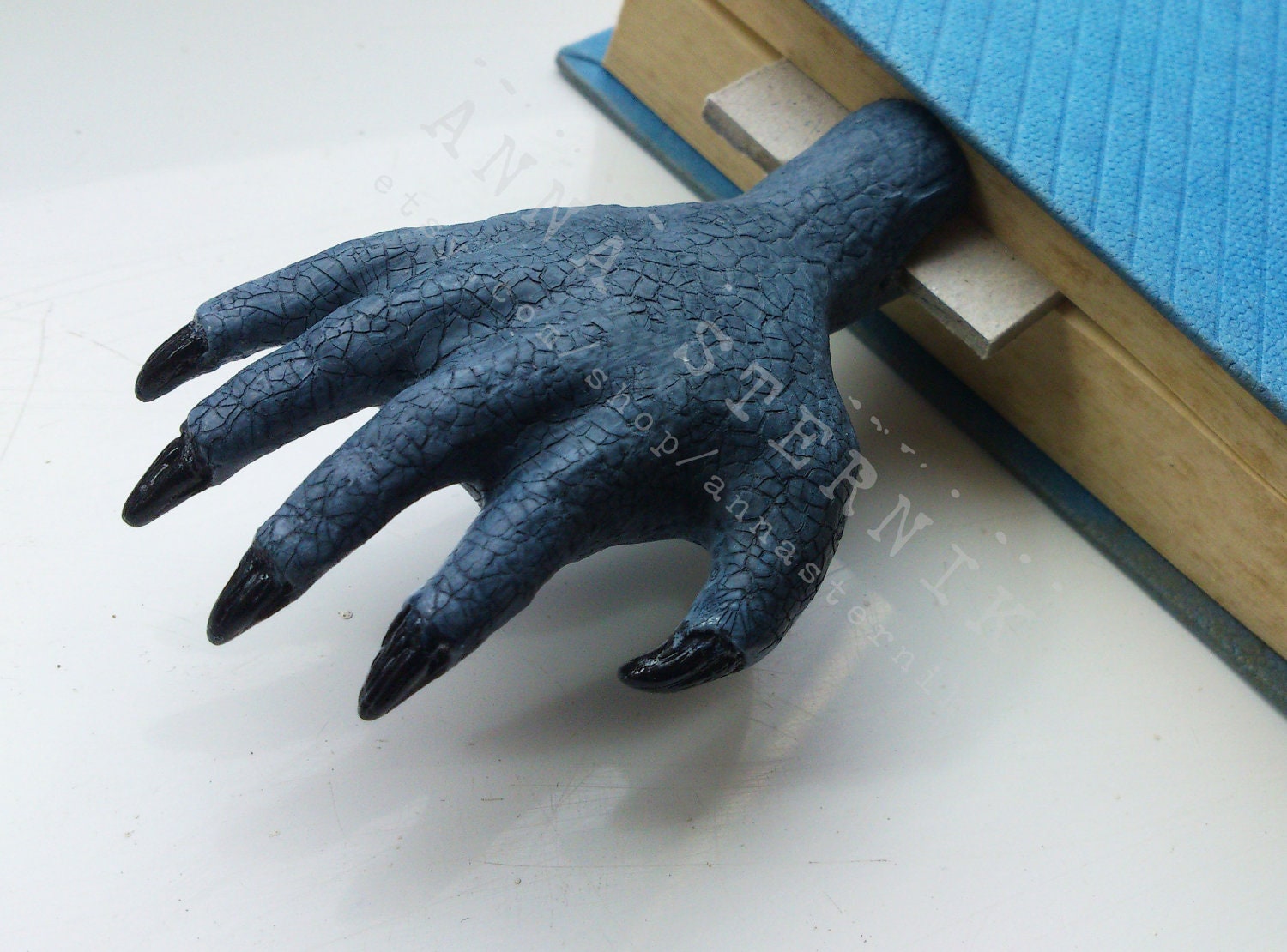 GARGOYLE Hand Bookmark - ooak -  (Made to order)