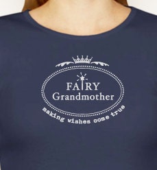 Fairy Grandmother - making dreams come true  - Bella Girly Long Sleeve Crew