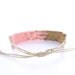 Coral Pink Bracelet, Pink Beaded Bracelet, Adjustable Bracelet, Stardust Bracelet, OOAK Handmade by JeannieRichard