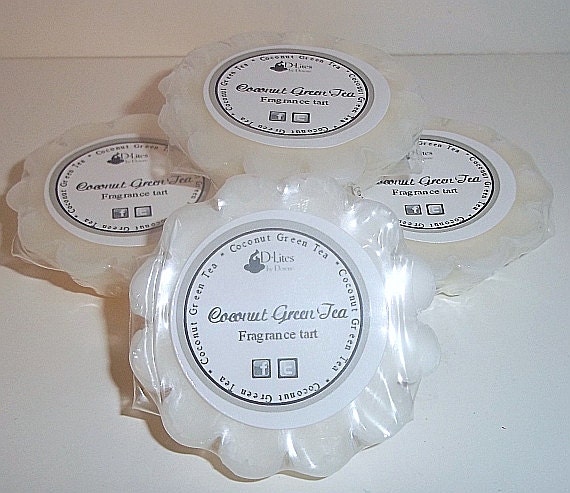 Coconut Green Tea fragrance tarts, set of four