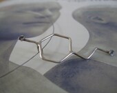 Let's toast ... White wine molecule necklace,