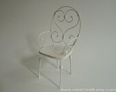 Miniature Doll Chair  in 1/6 scale (Blythe, Barbie, Bratz, Momoko). French style