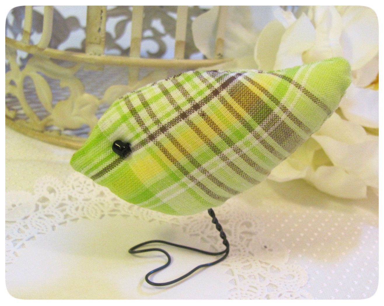 Small Spring Folk Art Bird  Sewing Pattern PDF, Tutorial