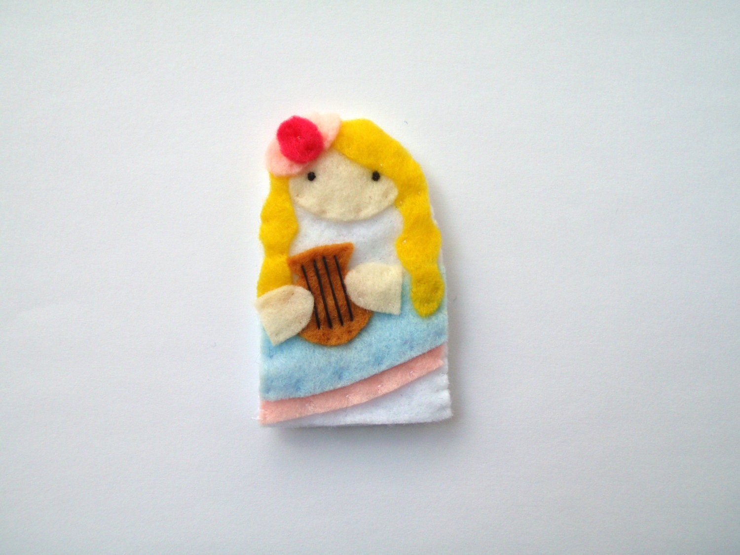 Saint Cecilia - Catholic Saint - Toy Finger Puppet Doll