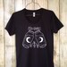 Womens Fitted T Shirt - Moonshine S M L XL - Hand Screen Printed On American Apparel