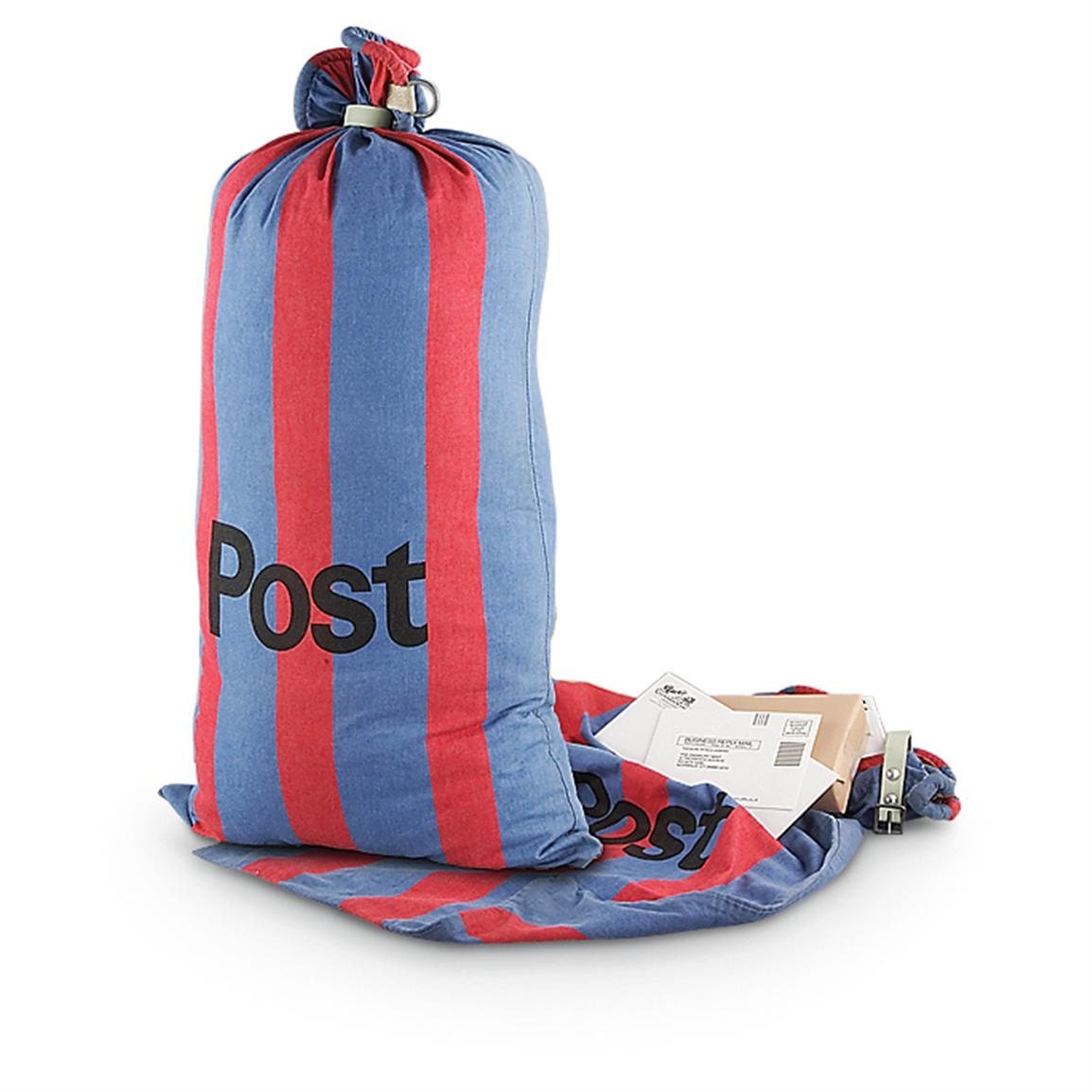 Father's Day Dry Cleaning bag. Vintage Mail Bag - large bag for sports gear, duffle, storage.