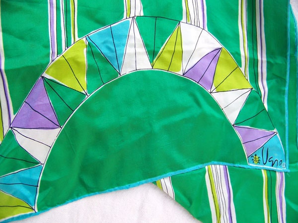 Vera Neumann scarf signed modernist silk