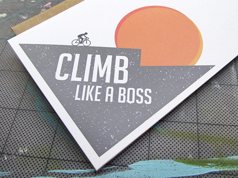 Bike Card - Climb Like a Boss