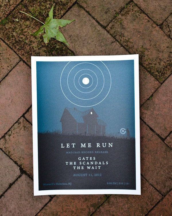 Let Me Run Record Release Screen Printed Poster