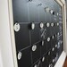 Vintage French Enamel Tag Chalkboard Calendar and Interactive Board