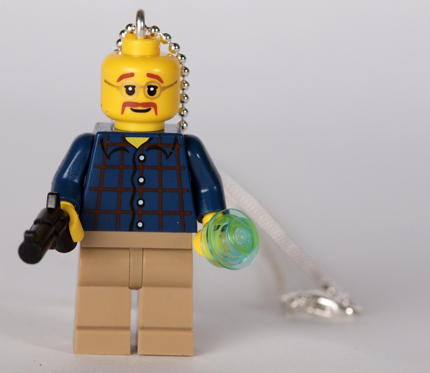 Walter White LEGO minifigure necklace