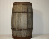 Vintage Nail Keg - Urban Farmhouse - Salvaged - Rustic - Wood Barrell