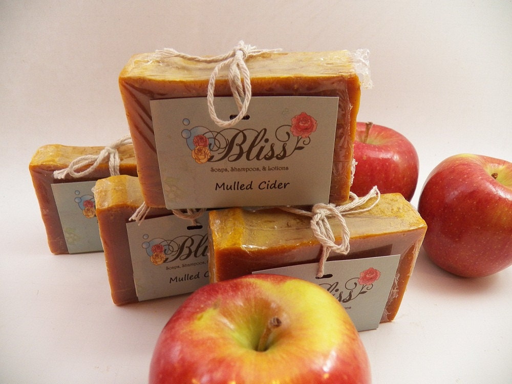 Mulled Cider handcrafted soap bar, this is truly the essence of fall.