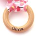 Personalization add-on to any teething ring purchase.