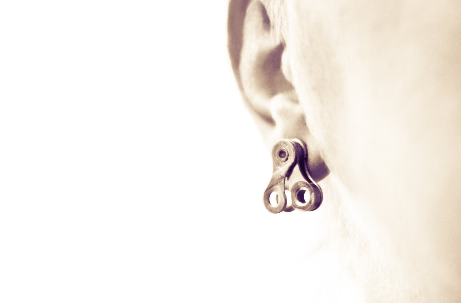 Bicycle Chain  Heart Earrings Jewelry Accessory Back to School reclaimed bicycle, steampunk, BEST GIFT For CYCLIST, bicycle jewelry, unique
