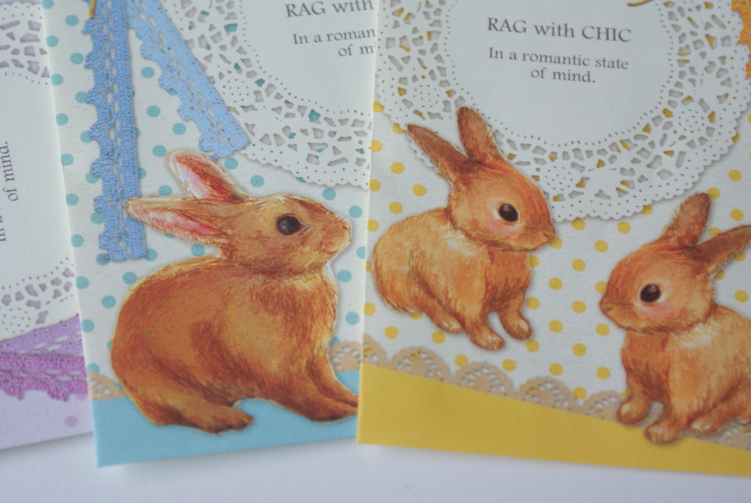 ON SALE--Little Bunnies Stationery & Mail Art Set