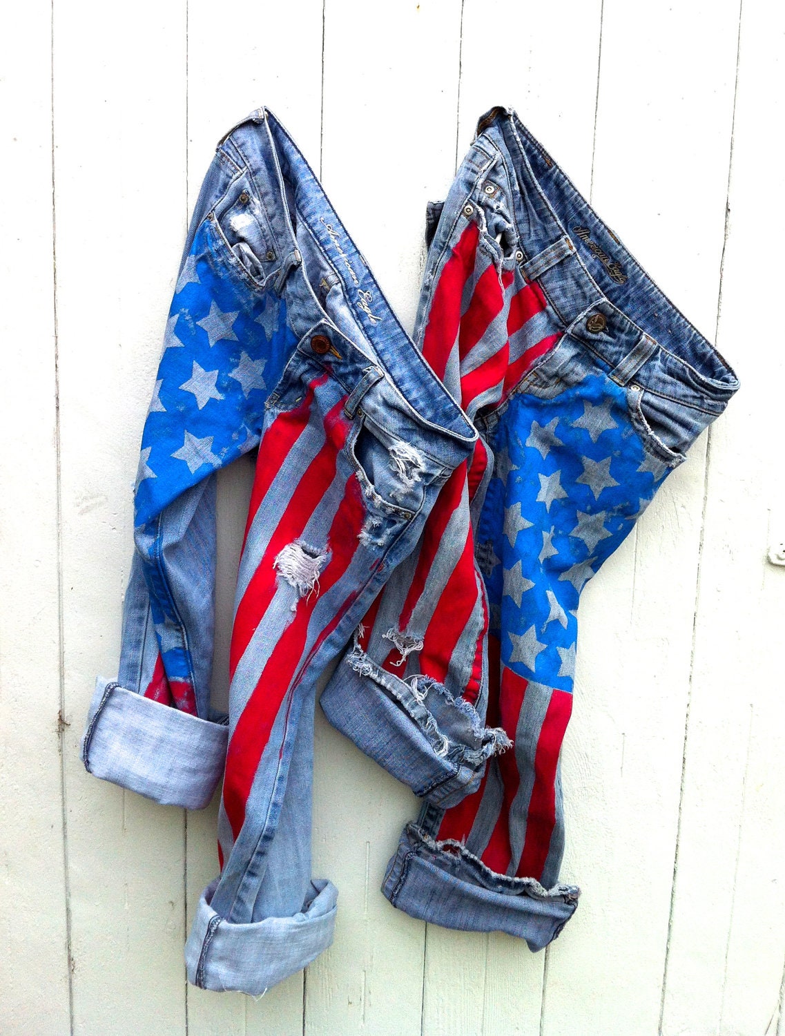 Americana Tomboy Jeans - TheGypsyShopEtsy