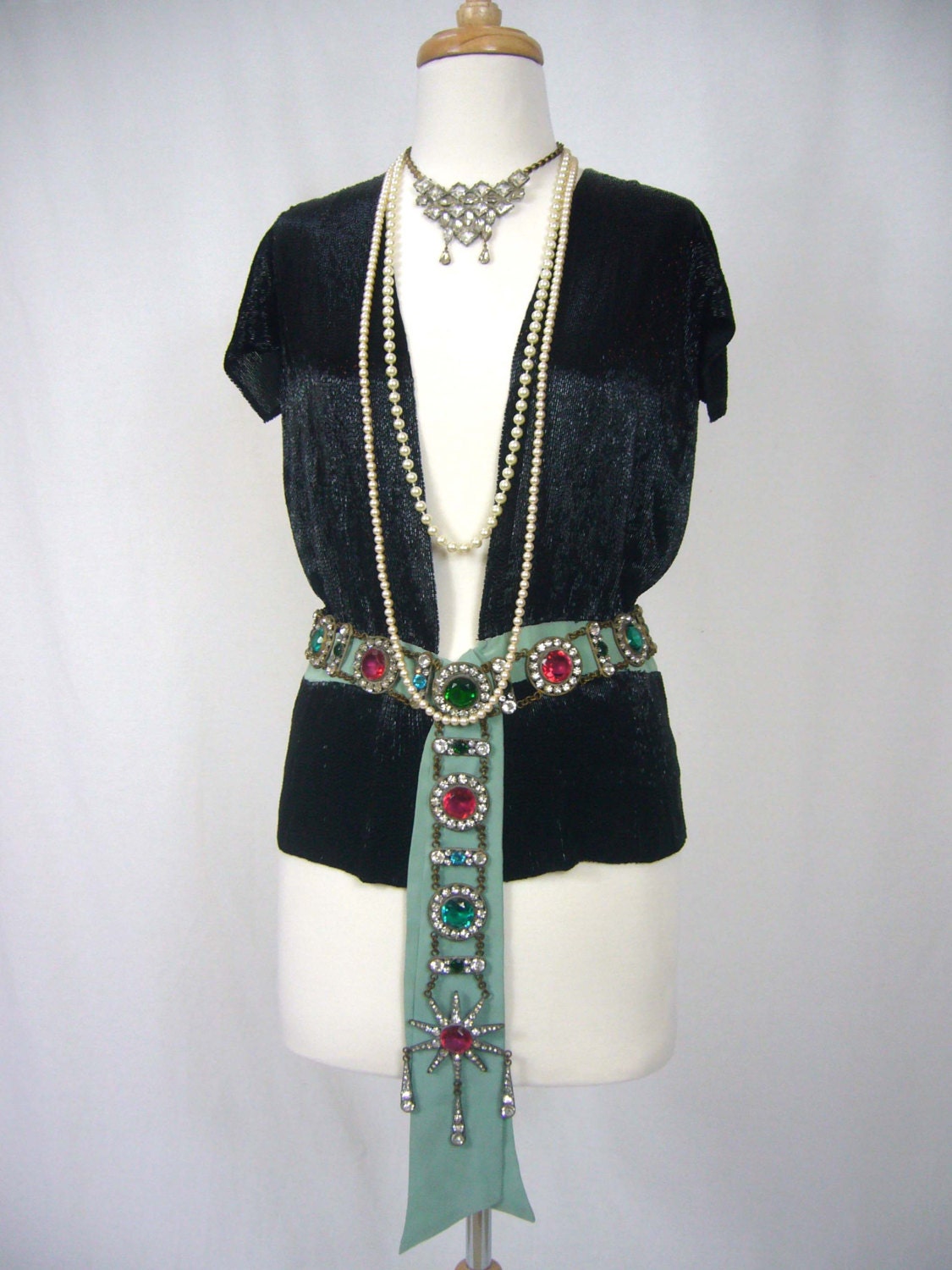 INCREDIBLE Deaccession Authentic Owned By LOIS WILSON Flapper Bead Encrusted Jacket - 1920s Original Silent Film Actress The Great Gatsby