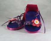 It's purple, It's a flower Baby Girl Sandal