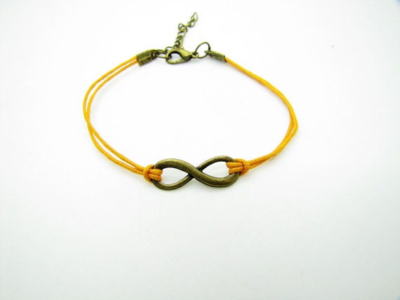 5 colors Rope Steampunk Bracelet  bronze infinity wish karma bracelet,Infinity Wish Bracelet Adjustable Bracelet 1189S
