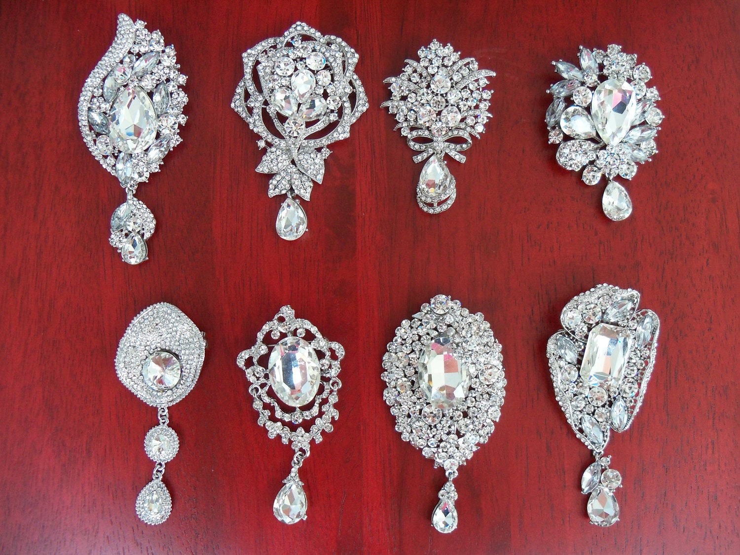 Brooch Options for SparkleSM Bridal Sashes