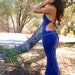 Tamesis The River Goddess Dress With Open Back In Blue, Bohemian Princess, gypsy, feminine, natural, romantic