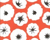 SALE Madrona Road quilt or craft Fabric Violet Craft for Michael Miller Fabrics Morning Glory in Coral Fat Quarter