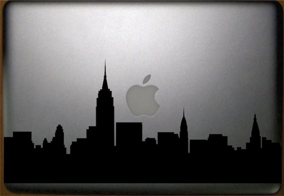 New York Skyline Macbook 13" Decal FREE SHIPPING