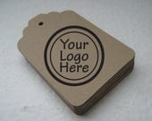 Custom Kraft Brown Die Cut Tag Labels for Gifts, Prices or Paper Crafts - Set of 200 - Small Il_170x135