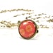 Orange Peach Ring, Adjustable, Yellow Flowers (0-2R) - Free shipping