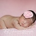 Baby Headband..Baby Girl Headband...Newborn Headband...pink silky satin puff on matching headband