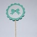 Tiffany Blue Cupcake Toppers- Bridal,Wedding Shower, Baby Shower