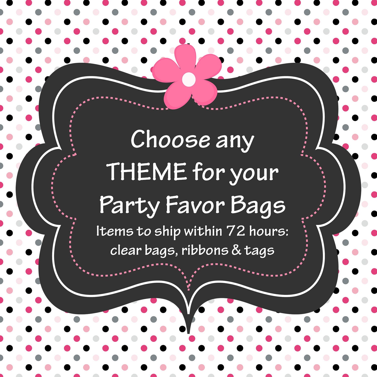 Party Favor Bags choose your design set of 12 Il_570xn