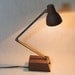 INDUSTRIAL STEEL LAMP Vintage Mid Century Adjustable Arm Desk Lamp by Tensor Retro Office Decor Small Portable Task Light